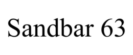 SANDBAR 63 trademark