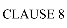 CLAUSE 8 trademark