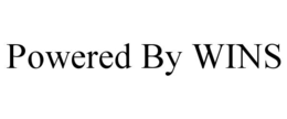 POWERED BY WINS trademark