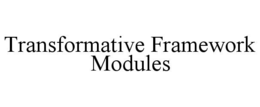 TRANSFORMATIVE FRAMEWORK MODULES trademark