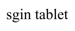 SGIN TABLET trademark