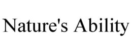 NATURE'S ABILITY trademark