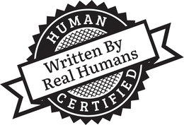 HUMAN CERTIFIED WRITTEN BY REAL HUMANS trademark