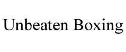 UNBEATEN BOXING trademark