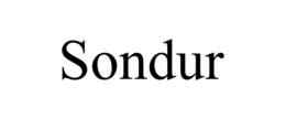 SONDUR trademark