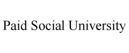 PAID SOCIAL UNIVERSITY trademark