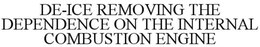 DE-ICEREMOVING THE DEPENDENCE ON THE INTERNAL COMBUSTION ENGINE trademark