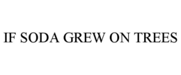 IF SODA GREW ON TREES trademark