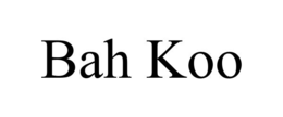 BAH KOO trademark