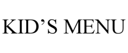KID’S MENU trademark