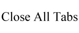 CLOSE ALL TABS trademark