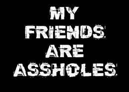 MY FRIENDS ARE ASSHOLES trademark