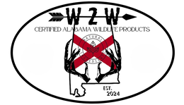 W-2-W CERTIFIED ALABAMA WILDLIFE PRODUCTS EST. 2024  NATURAL INGREDIENTS trademark