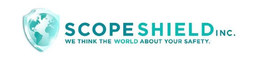 SCOPESHIELD INC. WE THINK THE WORLD ABOUT YOUR SAFETY. trademark