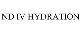 ND IV HYDRATION trademark