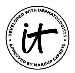 IT · DEVELOPED WITH DERMATOLOGISTS · APPROVED BY MAKEUP EXPERTS trademark