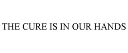 THE CURE IS IN OUR HANDS trademark