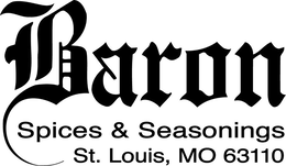 BARON SPICES & SEASONINGS ST. LOUIS, MO 63110 trademark