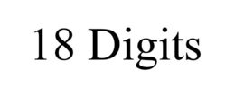 18 DIGITS trademark