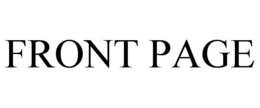 FRONT PAGE trademark
