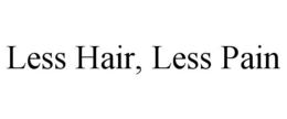 LESS HAIR, LESS PAIN trademark