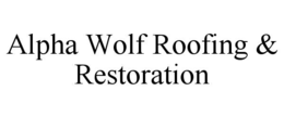ALPHA WOLF ROOFING & RESTORATION trademark