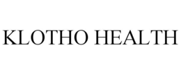 KLOTHO HEALTH trademark