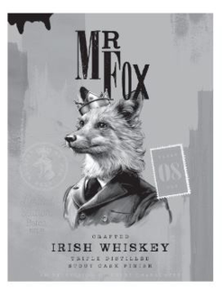 MR FOX 08 CRAFTED IRISH WHISKEY  TRIPLE DISTILLED  STOUT CASK FINISH trademark