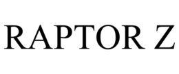 RAPTOR Z trademark