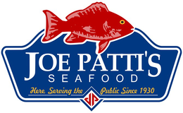 JOE PATTI'S SEAFOOD HERE, SERVING THE PUBLIC SINCE 1930 JP trademark