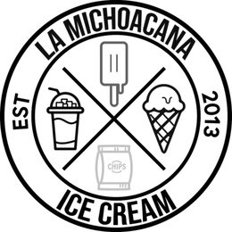 LA MICHOACANA ICE CREAM EST 2013 trademark
