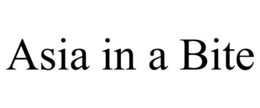 ASIA IN A BITE trademark