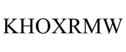 KHOXRMW trademark