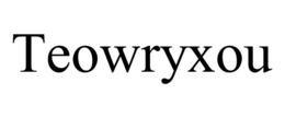 TEOWRYXOU trademark