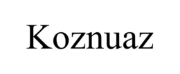 KOZNUAZ trademark