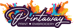 PRINTAWAY PRINT · EMBROIDERY trademark