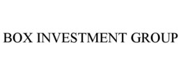 BOX INVESTMENT GROUP trademark