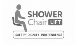 SAFETY · DIGNITY · INDEPENDENCE SHOWER CHAIR LIFT trademark