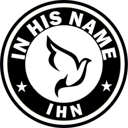 IN HIS NAME IHN trademark