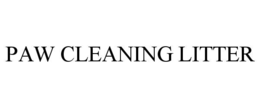PAW CLEANING LITTER trademark