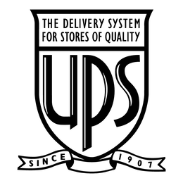 UPS THE DELIVERY SYSTEM FOR STORES OF QUALITY SINCE 1907 trademark