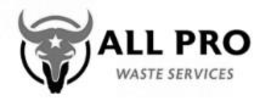ALL PRO WASTE SERVICES trademark