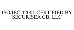 ISO/IEC 42001 CERTIFIED BY SECURISEA CB, LLC trademark