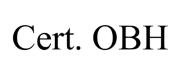 CERT. OBH trademark
