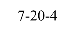 7-20-4 trademark