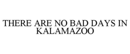 THERE ARE NO BAD DAYS IN KALAMAZOO trademark