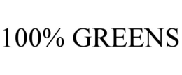 100% GREENS trademark