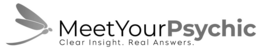 MEETYOURPSYCHIC CLEAR INSIGHT. REAL ANSWERS. trademark