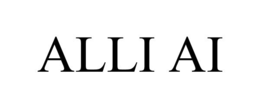 ALLI AI trademark