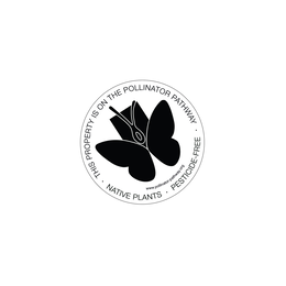 THIS PROPERTY IS ON THE POLLINATOR PATHWAY . NATIVE PLANTS . PESTICIDE-FREE . WWW.POLLINATOR-PATHWAY.ORG trademark